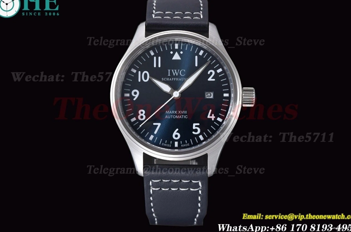 LE Mark SS XVIII Dial MY8215 GDF Blue 40mm 0330